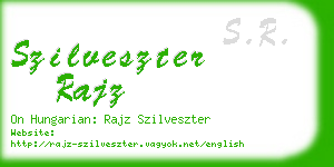 szilveszter rajz business card